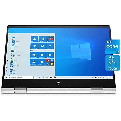 HP 2022 Envy x360 2-in-1 15.6" FHD Touchscreen Laptop Computer, Intel Core i5-1135G7, 64GB RAM, 2TB SSD, Backlit Keyboard, Intel Iris Xe Graphics Windows 11 Home, Silver, 32GB SnowBell USB Card