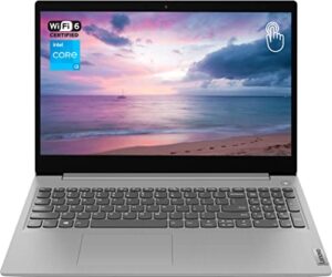 lenovo ideapad 3 laptop, 15.6″ hd touchscreen, intel core i3-1115g4 processor, 20gb ram, 512gb ssd, hdmi, webcam, wi-fi 6, bluetooth, windows 11 home, grey
