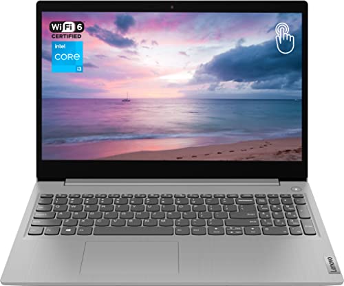 Lenovo Ideapad 3 Laptop, 15.6" HD Touchscreen, Intel Core i3-1115G4 Processor, 20GB RAM, 512GB SSD, HDMI, Webcam, Wi-Fi 6, Bluetooth, Windows 11 Home, Grey