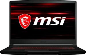 msi gf63 15.6″ fhd premium gaming laptop | intel 6-core i5-10500h | 32gb ram | 1tb ssd | nvidia geforce gtx 1650 max-q | backlit keyboard | windows 11 | with usb3.0 hub bundle