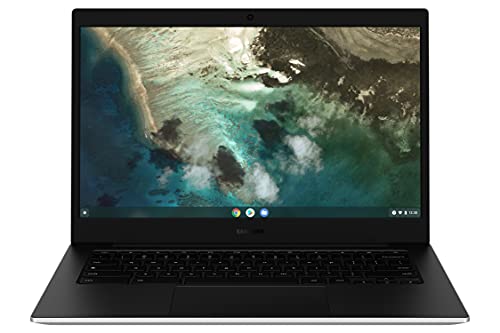 Samsung Galaxy Chromebook Go-Laptop Computer Lightweight Slim Durable Design 12-Hour-Battery Wi-Fi 6 Share Files-with-Phone, Black,Silver,32GB