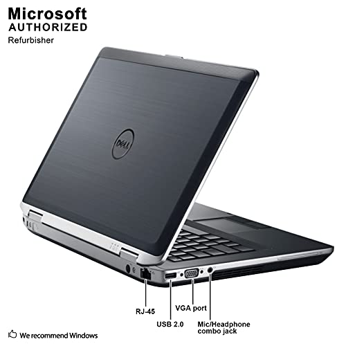 Dell Latitude E6430 14in Notebook PC - Intel Core i5-3320 2.6GHz 8GB 320gb SATA Windows 10 Professional (Renewed)