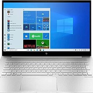 HP Envy FHD IPS Touchscreen Laptop 11th Gen Intel Core i7-1165G7 12GB Memory 512GB SSD + 32GB Intel Optane Iris Xe Graphics Backlit Keyboard Fingerprint Reader Natural Silver, 17-30.99 inch