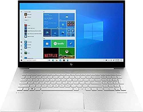 HP Envy FHD IPS Touchscreen Laptop 11th Gen Intel Core i7-1165G7 12GB Memory 512GB SSD + 32GB Intel Optane Iris Xe Graphics Backlit Keyboard Fingerprint Reader Natural Silver, 17-30.99 inch