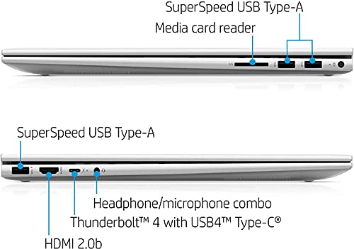 HP Envy FHD IPS Touchscreen Laptop 11th Gen Intel Core i7-1165G7 12GB Memory 512GB SSD + 32GB Intel Optane Iris Xe Graphics Backlit Keyboard Fingerprint Reader Natural Silver, 17-30.99 inch