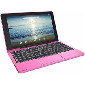 rca viking pro 32gb quad core 10.1” hdmi bluetooth wifi detachable keyboard android 5.0 lollipop- pink