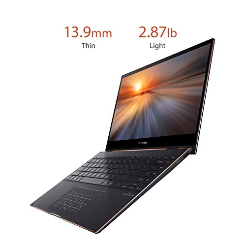 ASUS ZenBook Flip S13 OLED Ultra Slim Laptop, 13.3 4K Touch, Intel Evo Platform Core i7-1165G7 CPU, 16GB RAM, 1TB SSD, Thunderbolt4, TPM, Windows10Pro, AI noise-cancellation, Jade Black, UX371EA-XB76T