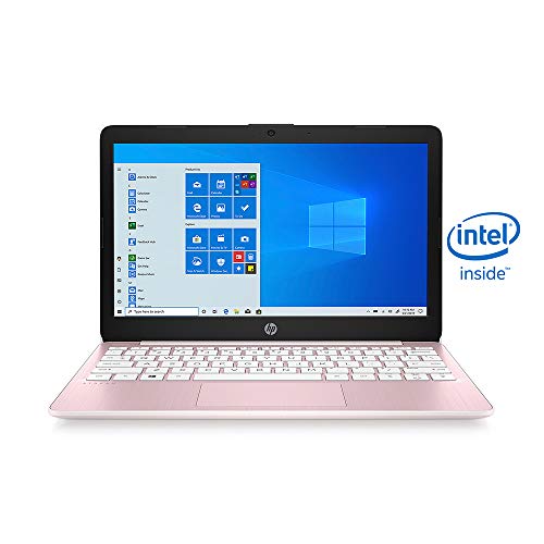 2021 HP Stream 11.6" HD Laptop Computer, Intel Celeron N4000 Processor, 4GB RAM, 64GB eMMC , 1-Year Office 365, Webcam, Intel UHD Graphics 600, Bluetooth, Windows 10 S, Pink, 32GB SnowBell USB Card