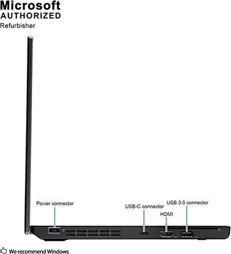 Lenovo ThinkPad X270 12.5" 8GB 256GB Intel Core i7-6600U X2 2.4GHz, Black (Renewed)