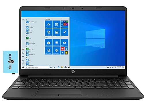 HP 15t-dw300 FHD IPS Laptop (11th Gen Intel i5-1135G7 4-Core, 16GB RAM, 256GB PCIe SSD, Intel Iris Xe, 15.6" WLED (1920x1080), WiFi, Bluetooth, Webcam, 2xUSB 3.1, 1xHDMI, Win 10 Pro) with Hub