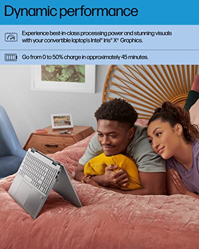 HP Pavilion x360 Convertible Laptop, 12th Gen Intel Core i5-1235U, 12 GB RAM, 256 GB SSD, 15.6" Full HD Touchscreen, Windows 11 Home, Long Battery Life, Backlit Keyboard, HD Webcam (15-er1010nr, 2022)