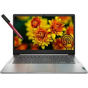 lenovo chromebook 3 laptop, 14″ fhd ips touchscreen 300nits anti-glare, octa-core mediateck mt8183, 4gb lpddr4x ram, 64gb emmc, ac wifi, bt 4.2, type-c, arctic grey, chrome os, broage 64gb flash drive