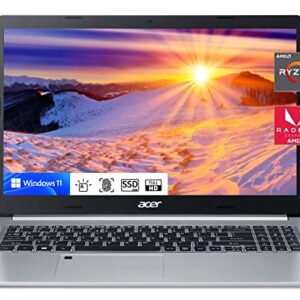 Acer 2023 Aspire 5 15, 15.6" FHD Slim Laptop, AMD Ryzen 7 5700U 8Cores Processor (Beats i7-1165G7), 16GB RAM 1TB SSD, Radeon RX Vega 8 Graphics, Backlit KB, Fingerprint , Win 11 +CUE Accessories