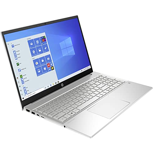 HP [Windows 11 Pro] Pavilion 15 Business Laptop, 15.6" FHD, Intel Quad-Core i7-1195G7 up to 5.0GHz, 64GB DDR4 RAM, 1TB PCIe SSD, WiFi 6, Bluetooth 5.2, Type-C, Natural Silver, 64GB Flash Drive