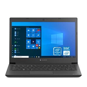 DYNABOOK Tecra Laptop, Intel Celeron 5205U, 4 GB RAM, 128 GB SSD, 13.3 Full HD Display, Windows 10 Pro Education, Tested Durability, Thin & Lightweight, Spill-Resistant Keyboard (A30-G, 2019)