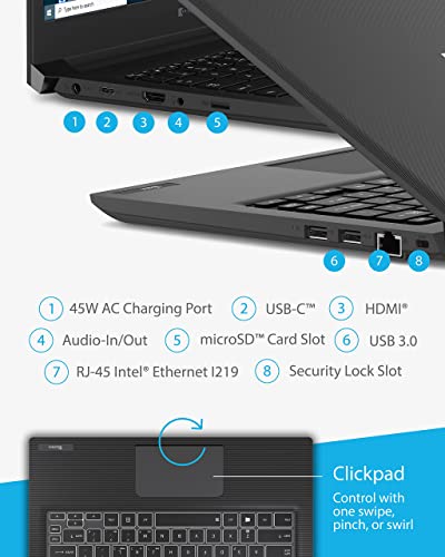 DYNABOOK Tecra Laptop, Intel Celeron 5205U, 4 GB RAM, 128 GB SSD, 13.3 Full HD Display, Windows 10 Pro Education, Tested Durability, Thin & Lightweight, Spill-Resistant Keyboard (A30-G, 2019)