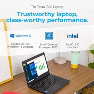 DYNABOOK Tecra Laptop, Intel Celeron 5205U, 4 GB RAM, 128 GB SSD, 13.3 Full HD Display, Windows 10 Pro Education, Tested Durability, Thin & Lightweight, Spill-Resistant Keyboard (A30-G, 2019)