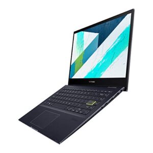 ASUS VivoBook Flip 14 Thin and Light 2-in-1 Laptop, 14” FHD Touch Display, AMD Ryzen 5 5500U, 8GB RAM, 512GB SSD, Stylus, Fingerprint Reader, Windows 10 Home, Bespoke Black, TM420UA-DS52T