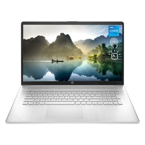 hp newest 17t laptop, 17.3″ hd+ touchscreen, intel core i5-1135g7, 32gb ram, 1tb ssd, webcam, hdmi, backlit kb, wi-fi 6, windows 11 home, silver