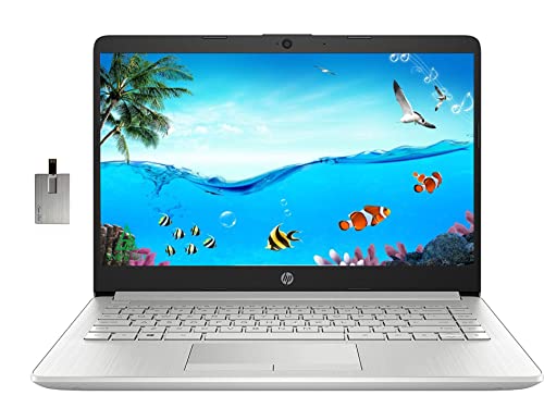 2022 HP Stream 14" HD Laptop, AMD Athlon Silver 3050U Processor, 8GB RAM, 256GB SSD , 720p HD Webcam, AMD Radeon Graphics, Bluetooth, Windows 10 Home, Silver, 32GB SnowBell USB Card