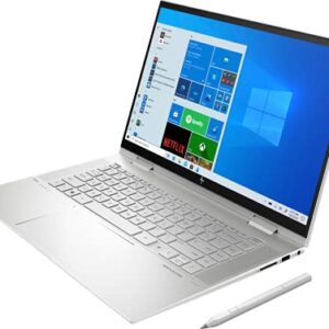 HP Envy 15T x360 Laptop i7-1165G7 11th Gen, 16 GB RAM, 1 TB SSD, 15.6" FHD Touch, Nvidia MX450 2GB, Tilt Pen, B&O Speakers, USB C, HDMI, Win 11 Pro, Silver, 64 GB Tech Warehouse Flash Drive