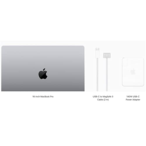 Apple 2021 MacBook Pro (16-inch, M1 Max chip with 10‑core CPU and 32‑core GPU, 64GB RAM, 2TB SSD) - Space Gray - Z14X000HQ