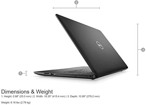 Dell Inspiron 3793 Premium 17.3'' FHD 1080P Non-Touch Laptop Computer Intel 10th Gen i3-1005G1 up to 3.4GHz 8GB RAM 1TB HDD Webcam DVD-RW HDMI WiFi Windows 10 Home, Aloha Bundle