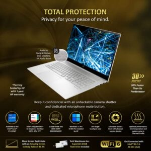 HP Envy 17T Laptop i7-1195G7 11th gen, 16GB RAM, 512 GB NVMe SSD, 17.3" FHD Touch, Thunderbolt 4, Win 11 PRO, WiFi 6, B&O Speakers, USB-A, Intel Xe Graphics, Silver, 64GB Tech Warehouse Flashdrive