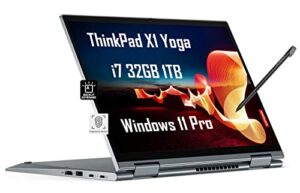 lenovo thinkpad x1 yoga gen 6 14″ wuxga 2-in-1 touchscreen (intel 4-core i7-1185g7, 32gb ram, 1tb pcie ssd) ips business laptop, thunderbolt 4, backlit, fingerprint, ist hdmi cable, win 11 pro