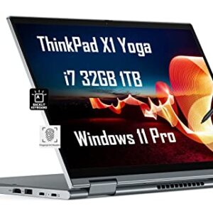 Lenovo ThinkPad X1 Yoga Gen 6 14" WUXGA 2-in-1 Touchscreen (Intel 4-Core i7-1185G7, 32GB RAM, 1TB PCIe SSD) IPS Business Laptop, Thunderbolt 4, Backlit, Fingerprint, IST HDMI Cable, Win 11 Pro