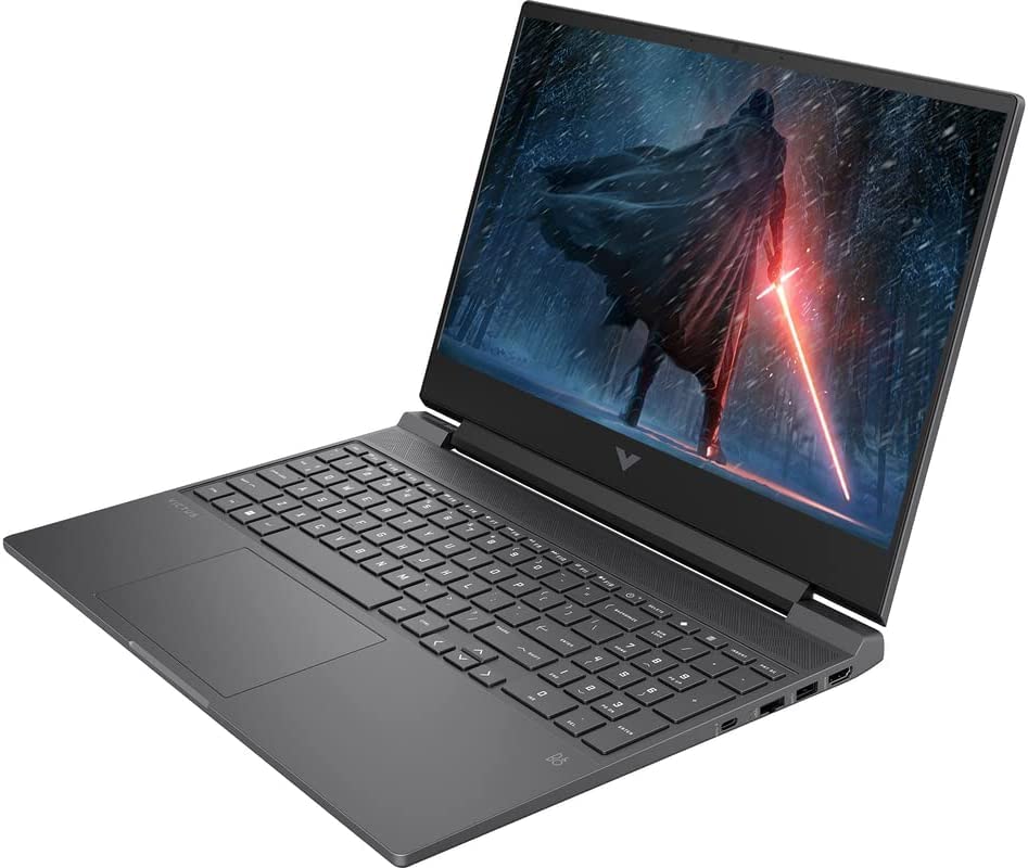 2022 HP Victus 15.6" 144Hz Gaming Laptop, Intel 12th Core i5-12450H, 16GB RAM, 1TB PCIe SSD, NVIDIA GeForce RTX 1650 Graphics 4GB, Backlit Keyboard, Windows 11 Pro, Mica Silver, 32GB USB Card