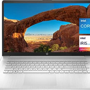 2021 Newest HP 17 Laptop, 17" HD+ Anti-Glare Screen, 11th Gen Intel Core i5-1135G7, Intel Iris Xe Graphics, 32 GB RAM, 1 TB PCIe SSD, Long Battery Life, Webcam, Mics, Win10, Silver + Microfiber Cloth