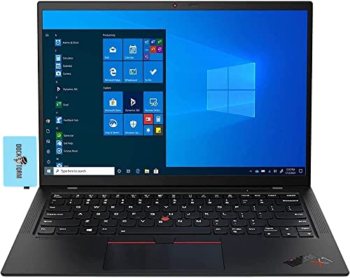 Lenovo ThinkPad X1 Carbon Gen 9 14.0" WUXGA IPS Laptop (Intel i7-1185G7 4-Core, 16GB RAM, 1TB PCIe SSD, Intel Iris Xe, Backlit KYB, FP Reader, 2 Thunderbolt 4, WiFi 6, BT 5.2, Win 11 Pro) w/Hub