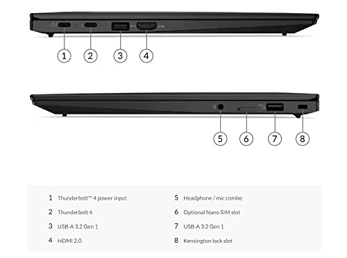 Lenovo ThinkPad X1 Carbon Gen 9 14.0" WUXGA IPS Laptop (Intel i7-1185G7 4-Core, 16GB RAM, 1TB PCIe SSD, Intel Iris Xe, Backlit KYB, FP Reader, 2 Thunderbolt 4, WiFi 6, BT 5.2, Win 11 Pro) w/Hub