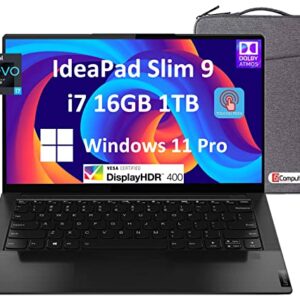 Lenovo IdeaPad Slim 9 9i Pro 14ITL5 14" 4K UHD Touchscreen (Intel 4-Core i7-1195G7, 16GB RAM, 1TB PCIe SSD) Business Laptop, Backlit, Fingerprint, 2 x Thunderbolt 4, IR-Webcam, Windows 11 Pro