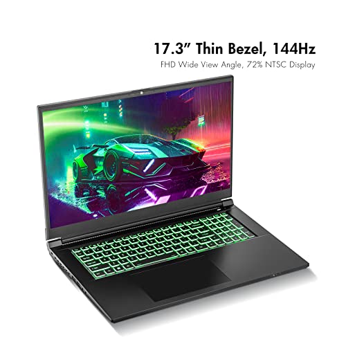 Sager 2023 NP7881D Gaming Laptop, 17.3 Inch FHD 144Hz 72% NTSC, Intel i9-13900HX, RTX 4060 8GB, 32GB RAM, 1TB Gen4 NVMe SSD, TBT 4, Win 11