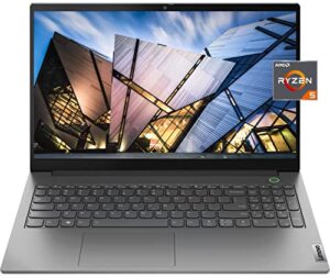 lenovo thinkbook 15 g3 business laptop, amd ryzen 5 5500u, 15.6″ fhd ips anti-glare display, 12gb ram, 512gb pcie ssd, wi-fi 6, backlit kb, fingerprint reader, usb-c, rj-45, windows 11 pro