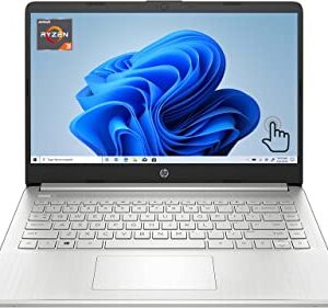 HP 2022 Newest Notebook Laptop, 14" HD Touchscreen, AMD Ryzen 3 3250U Processor, 16GB DDR4 RAM, 512GB PCIe NVMe SSD, Webcam, HDMI, USB Type-C, Wireless-AC Wi-Fi 5, Bluetooth, Windows 11 Home, Silver