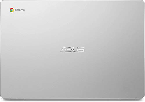 ASUS Chromebook C523NA , 15.6" FHD NanoEdge-Display with 180 Degree-Hinge, Intel Celeron N3350-Processor 1.1GHz, 4GB LPDDR4-RAM, 64GB Storage, Chrome OS, Silver (Renewed)