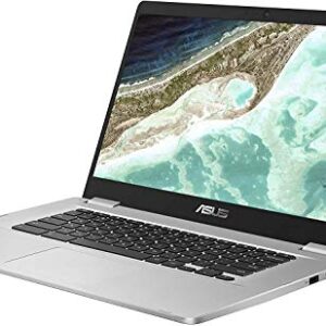 ASUS Chromebook C523NA , 15.6" FHD NanoEdge-Display with 180 Degree-Hinge, Intel Celeron N3350-Processor 1.1GHz, 4GB LPDDR4-RAM, 64GB Storage, Chrome OS, Silver (Renewed)