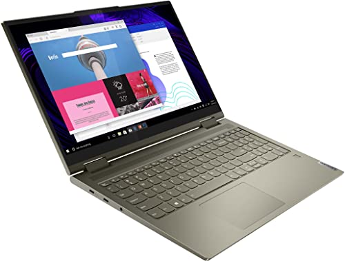 Lenovo 2023 Yoga 7i 15" FHD IPS Touchscreen 300nits 2-in-1 Laptop Intel Evo 4-Core i7-1165G7 Iris Xe Graphics 12GB RAM 2TB NVMe SSD WiFi AX Thunderbolt4 Fingerprint Backlit Windows 10 Pro w/RE USB