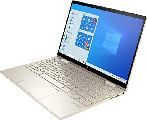 HP 2020 Envy x360 2-in-1 13.3" FHD IPS Touchscreen Laptop Intel Evo Platform 11th Gen Core i7-1165G7 8GB Memory 512GB SSD Pale Gold - Backlit Keyboard -Fingerprint Reader -Thunderbolt - WiFi 6