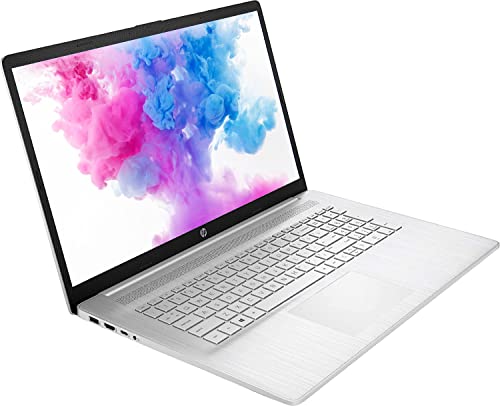 HP Laptop, 17" HD+ Anti-Glare Screen, 11th Gen Intel Core i5-1135G7, Intel Iris Xe Graphics, Long Battery Life, Webcam, HDMI, Mics, Windows 11 Home, Silver, Microfiber Cloth (16GB RAM | 1TB SSD)