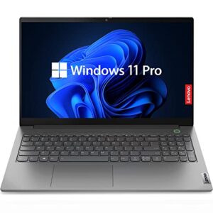 lenovo thinkbook 15.6″ laptop, 15.6″ fhd anti-glare display, amd ryzen 5 5500u processor (6 cores, 4.0ghz), ethernet port, backlit keyboard, fingerprint reader, windows 11 pro (20gb ram | 1tb ssd)