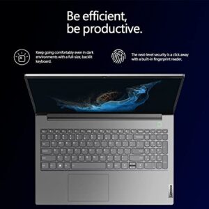 Lenovo ThinkBook 15.6" Laptop, 15.6" FHD Anti-Glare Display, AMD Ryzen 5 5500U Processor (6 Cores, 4.0GHz), Ethernet Port, Backlit Keyboard, Fingerprint Reader, Windows 11 Pro (20GB RAM | 1TB SSD)