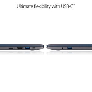 ASUS VivoBook L203MA Ultra-Thin Laptop, 11.6in HD, Intel Celeron N4000 Processor (up to 2.6 GHz), 4GB RAM, 64GB eMMC, USB-C, Windows 10 in S Mode, L203MA-DS04 (Renewed)