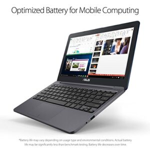 ASUS VivoBook L203MA Ultra-Thin Laptop, 11.6in HD, Intel Celeron N4000 Processor (up to 2.6 GHz), 4GB RAM, 64GB eMMC, USB-C, Windows 10 in S Mode, L203MA-DS04 (Renewed)