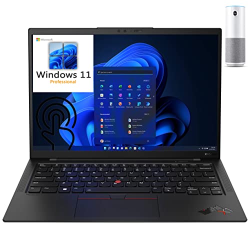 2023 Lenovo ThinkPad X1 Carbon Gen 10 14" Touchscreen WUXGA 400nits Business Laptop, 12th Gen Intel 12 Cores i7-1260P, 16GB LPDDR5 RAM, 512GB PCIe SSD, WiFi6, BT5.1, Windows 11 Pro, Conference Speaker