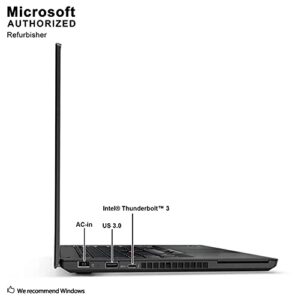 Lenovo ThinkPad T470 14.0 Inch Business Laptop, Intel Core i5-6300U up to 3.0 GHz, 16G DDR4, 1T SSD, HDMI, Thunderbolt 3, USB 3.0, Windows 10 Pro 64 Bit-Supports English/Spanish/French (Renewed)