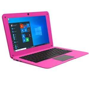 hbestore 10.1inch portable laptop mini computer ultra thin notebook with apollo lake n3350 ,6gb ram and 64gb storage with windows10 os (pink).